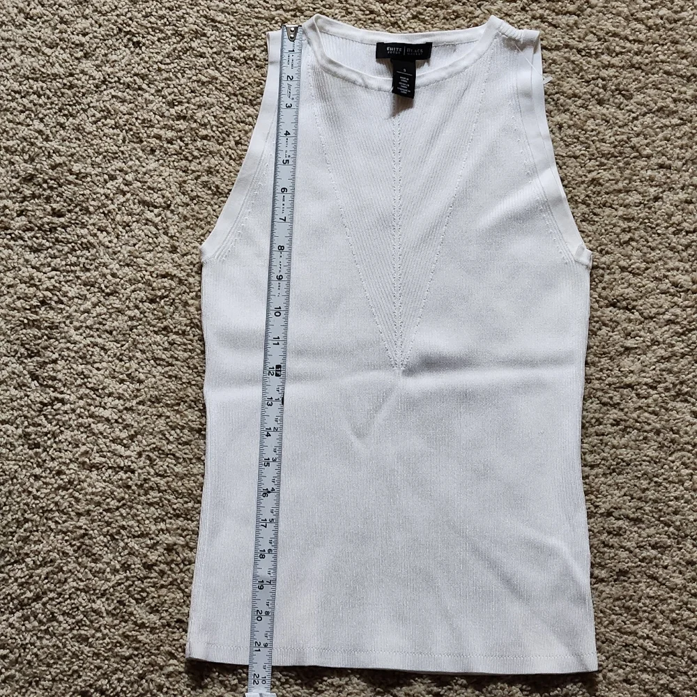 NWOT White House Black Market Sweater Tank Size Small Color white - Picture 2 of 13